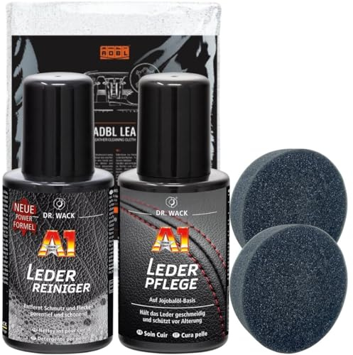 Dr.Wack A1 Lederreinigungs & Pflege Set inkl.Pads und Tuch