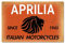 SIGNCHAT Italienische Aprilia Motorcycles 1945 Vintage Retro Blechschild Metalldekor Metallschild 20,3 x 30,5 cm