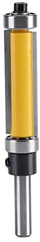 Brocas Flush Trim Router Rodamiento Superior bit Router 1/4Vástago Router Recto bit Herramienta de carpintería con Punta de carburo