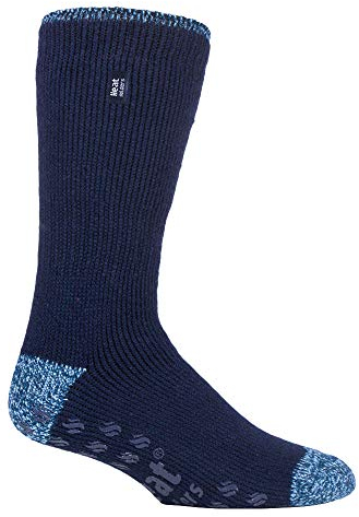 HEAT HOLDERS - Herren Winter Extrem Warm Antirutsch Thermosocken mit ABS (39-45 Eur, Navy (Siskin))