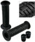 Motorrad-Griffe schwarz für 7/8 22mm Lenker 130 mm offen Griffgummi Scooter