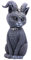 Nemesis Now Pawzuph Figura Grande de Gato, Resina, Negro, 16 cm