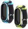nuosiweilang 2 PCS Armband Kompatibel mit Xiaomi Mi Band 5/Mi Band 6/Mi Band 7,Silikon Ersatz Fitness Armband und Uhrenarmband Sportarmband und Wristband Armbänder Zubehör für Mi Band 7/6/5
