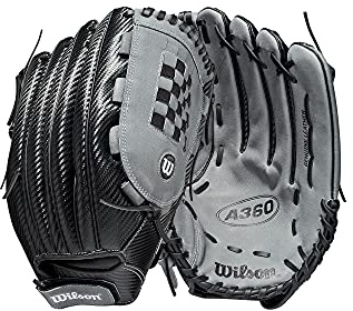 Wilson A360 Baseballhandschuh, Schwarz