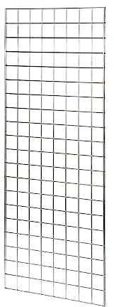Full Chrome Super Heavy Duty Grid Mesh Wall Mesh Display Wall Panel Retail Shop Display-5ft High x 2ft Wide-1 Panel