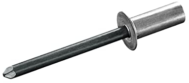 GOEBEL® - 250 x Rivets étanches (Ø x L) 4,8 x 14 mm - Aluminium AlMG 5,0/ Acier zingué - Tête fraisée - CUP - 2171148140 - ISO15974