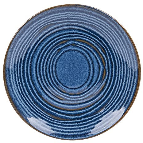 Table Passion - Assiette à dessert Moon bleu 21 cm (lot de 6)
