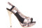 Versace Damen Pumps Riemchensandalen Stilettos (Schwarz, numeric_41)