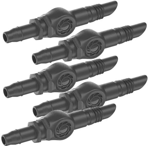 Bewässerung Accessoires pour le système Micro Drip Gardena 4,6 mm (3/16) - Pièce en T - Répartiteur de tuyau - Adaptateur compte-gouttes (5 connecteurs 4,6 mm) - Gris