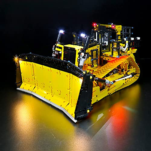 LocoLee Led Licht Set Kompatibel mit LEGO Cat D11 Bulldozers,Dekorations Led Beleuchtungs Set Compatible with LEGO 42131 Technic Cat D11 Bulldozer Light Kit, Kein Modell(Standard Version)