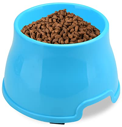 Gamelle pour Chien à Longues Oreilles - Gamelle surélevée pour Nourriture et Eau - Grande gamelle antidérapante - Gamelle surélevée pour Chiens de Petite, Moyenne et Grande Taille (M, Bleu)