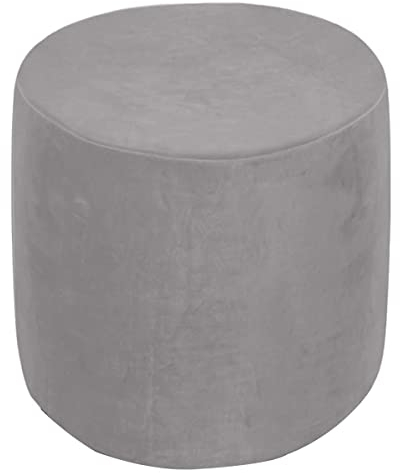 XGANGM Samt Ottomane Schonbezug Hockerbezug Rund/Quadratisch Stretch Hockerhusse 35x35/40x40/50x50cm Ottoman-Überzug Hocker Abdeckung Ottoman Cover Protector Bezug,Roundd,40x40cm