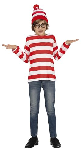FIESTAS GUIRCA Wanderkostüm für Jungen oder Mädchen, Unisex, Rot und Weiß, für Kinder