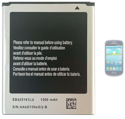 Aousavo EB-F1M7FLU EB425161LU - Batteria di ricambio compatibile con i8190 Galaxy S3 Mini i8200 Galaxy S3 Mini