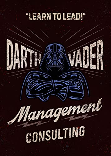 Displate Offiziell Star Wars MetallPoster Magnetische Befestigung Inklusive Lizenziert Bilder Hochwertiges PosterStar Wars Vintage Learn to lead Poster Größe 67.5 cm x 48 cm