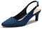 DREAM PAIRS Womens Slingback Sandals Pumps Pointed Toe Dress Party Court Shoes Ladies Kitten Heel Wedding Shoes,Size 7,Navy-Suede,SDHS2234W-E