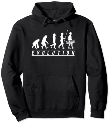 Evolution Synthesizer Lustiger DJ Pullover Hoodie