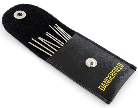 Dangerfield Universal Lock Pick Gun Needles (10 Pack) 0.5mm Thickness + Case