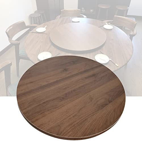 Grand Plateau Tournant Lazy Susan, 60cm/70cm/80cm Plat Rotatif Rond En Bois, Rond Plaque De Service Rotatif, 360° Plateau Rotatif D'affichage, Pour La Table À Manger ( Color : A , Size : 50cm-20in )