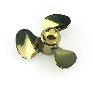Radio Active Brass Propeller (Classic), 3 Blade, 25mm, M4, LH AS13254L