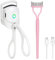 URAQT Wimpernzange Beheizbar, Wiederaufladbarer 230mA Heated Eyelash Curler mit Wimpernkamm, USB-Wimpernzange mit 2 Temperaturmodi für alle Wimpern(Weiß)