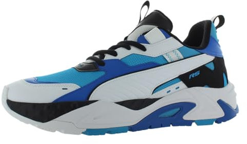 PUMA Herren Rs Trck Super Schnür-Sneaker, Freizeitschuhe, Blau, Speed Blue/PUMA White/PUMA Black, 44 EU