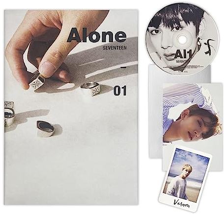 SEVENTEEN - 4th Mini Album [Al1] (Re-release) (ALONE Ver.) Photobook + CD + Postcard + Sticker + Photocard + 2 Pin Button Badges + 4 Extra Photocards