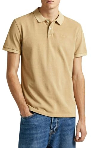 Pepe Jeans Herren New Oliver Gd Polo, Beige (Base Beige), M