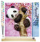 Figured'Art Peinture par Numéro Adulte Bébé Panda - Activité Manuelle Kit de Loisir Créatif DIY Numéro d'Art Complet - 40x50cm avec châssis en bois à monter