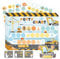 WERNNSAI Potty Training Chart - Construction Toilet Training Reward Chart with 270 Potty Training Stickers Crown Sticker Chart for Girls Toddler Kids Potty Training for Birthday Gift