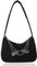 HIOQFR Shoulder Bag Women y2k Aesthetic Kleine Tasche Damen Umhängetaschen Small Handtasche Teenager Mädchen Trendy Frauen Schultertasche Elegant HandBag Achsel Mini HandTaschen mit Kette-Schwarz