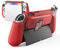 KIWIHOME Funda Acoplable Compatible con Nintendo Switch OLED Modelo 2021, con Soporte para Tarjetas de Juego con Diseño Abatible, Carcasa de Agarre de TPU para Consola Switch OLED y Joy-Cons, Rojo