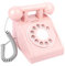 UPKOCH Telefon kinderzimmer zubehör Kinder holzspielzeug Kinder Mini-Spielzeug Kindermöbel Spielzeuge Spielset aus Holz Kinderspielzeug Interaktionsspielzeug Cosplay Festnetz hölzern Rosa