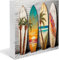 Surfbretter Holz-Schild, Surf-Geschenke für Freunde, lustige Sommerdekoration für gestuftes Tablett, schicke Bauernhaus-Dekoration, Tischdekoration, Holzblockschilder für Regal,