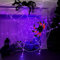 3.6M Halloween Spinnennetz Lichter mit 2 Riesenspinne, 8 Modi Spinnennetz Lichter, Halloween Spider Web Lights, Spider Webs Decoration, Riesiges Spinnennetzlicht für Halloween Partys Dekor