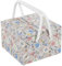 Hobby Gift Exclusive Große Bastel Aufbewahrungsbox für Näharbeiten mit zwei Deckeln, Zubehörablage, Nadelkissen, Taschen, PVC-Griffe, 25 x 25 x 17 cm, Haby Notions