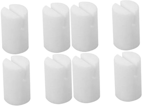 SHOWERORO 8 Stk Banjo- nuts nuttalla nusskn Cool Banjo-Nüsse -Zubehör Knochen Nuss leer Bass Bausatz - - -Brückenmutter Rinderknochen Weiß