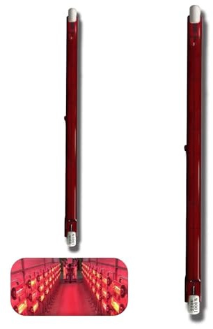R7S Lampada Alogena 254mm 1000W Dimmerabile, Lampadina Riscaldante Rosso Risparmio Energetico COB Lineare Luce 1000Lm, Illuminazione Fascio 360° Lampadine Infrarossi R7S, Nessuno Sfarfallio, 2 Pezzi