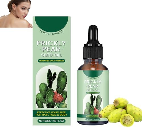 Kaktusfeigenkernöl, Prickly Pear Seed Oil, Natürliche Bio-kaktusfeigenkernöl Gesichtsöl Körperöl Haaröl, Kaktus Ätherische Öle, Kaktusfeigenöl Hautfeuchtigkeitsöl für Gesicht Haare und Körper (3)