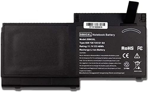 SB03 SB03XL SB03046XL HSTNN-L13C HSTNN-IB4T HSTNN-LB4T 716726-421 716726-1C Laptop Battery Replacement for HP EliteBook 820 G1/G2 720 G1/G2 725 G1/G2 E7U25AA E7U25UT F6B38PA Series
