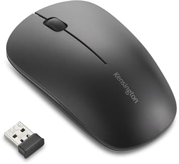 Kensington MY230 EQ Mouse Wireless Ricaricabile, Design Ambidestro, Quiet-Click, 2.4GHz, Bluetooth 5.0, Nero (K75303NA)