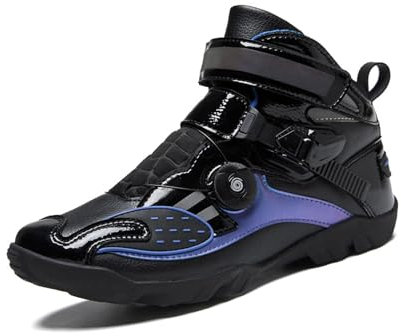 Leichtrit Motorradschuhe Herren,Racing Motorradstiefel mit Schleifer,Herren Motorradstiefel,Motocross Stiefel,Wasserdicht,ergonomisch,für Fahren konzipiert und können Sicherheitsschutz bieten