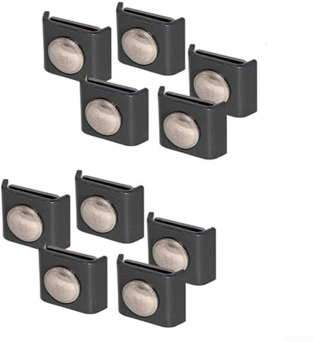 Verbindungsstück-Halterungen, 10 Stück, Metallzaun-Eckverbinder, Doppelpolster, Befestigung, Raster-Installationsset für Gartenzaun, 40 x 35 mm