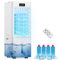 Portable Air Conditioner, 6L Air Cooler with 4 Ice Packs, 3 IN 1 Portable Air Conditioning Unit with Remote, Front Display, 3 Speeds & Cooling Mode, 12H Timer, Removable Water Tank, Auto Oscillation