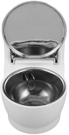 CORHAD Fontaine à Eau Suspendue pour Chats, Distributeur d'eau Anti-déversement pour Chats d'intérieur et Petits Chiens, Distributeur Amusant en Forme de Toilettes, Anti-déversement