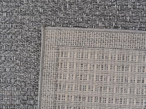 KADIMA DESIGN Küchenteppich Unifarben Zeitlos Wetterfest Langlebig Waschbar Belastbar Strapazierfähig Grau 120x170 cm Balkon Küche Oeko-TEX Zertifiziert | MALOJA