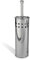 Toilet Brush & Holder, Stainless Steel Silver Chrome Colour | Free Standing with Cover Lid for Hygienic | Quality Products by Denny International®