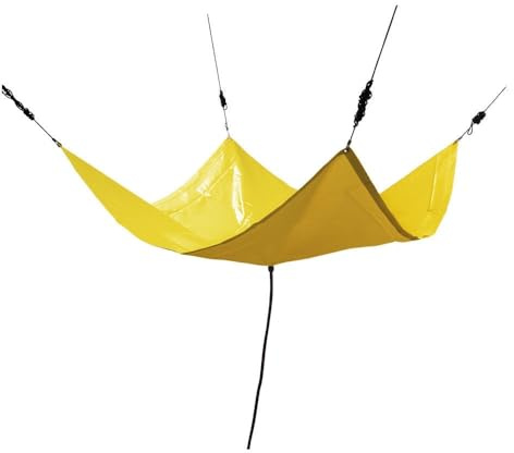 Mytee Products 5' x 5' Drain Tarp - Roof Ceiling Leak Drip Diverter Tarp Heavy Duty - Yellow