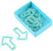12 Büroklammern in Pfeilform Clips Pfeil Form Papier Clips Lesezeichen Metall Heftklammer mit Pfeil Clips (hellblau)