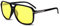 LumiSyne Gafas De Sol Polarizadas Hombre Gafas De Visión Nocturna Conducción Deportes Súper Ligero Marco Cuadrado Doble Puente UV 400 Al Aire Libre Viajar Caja De Regalo Amarillo